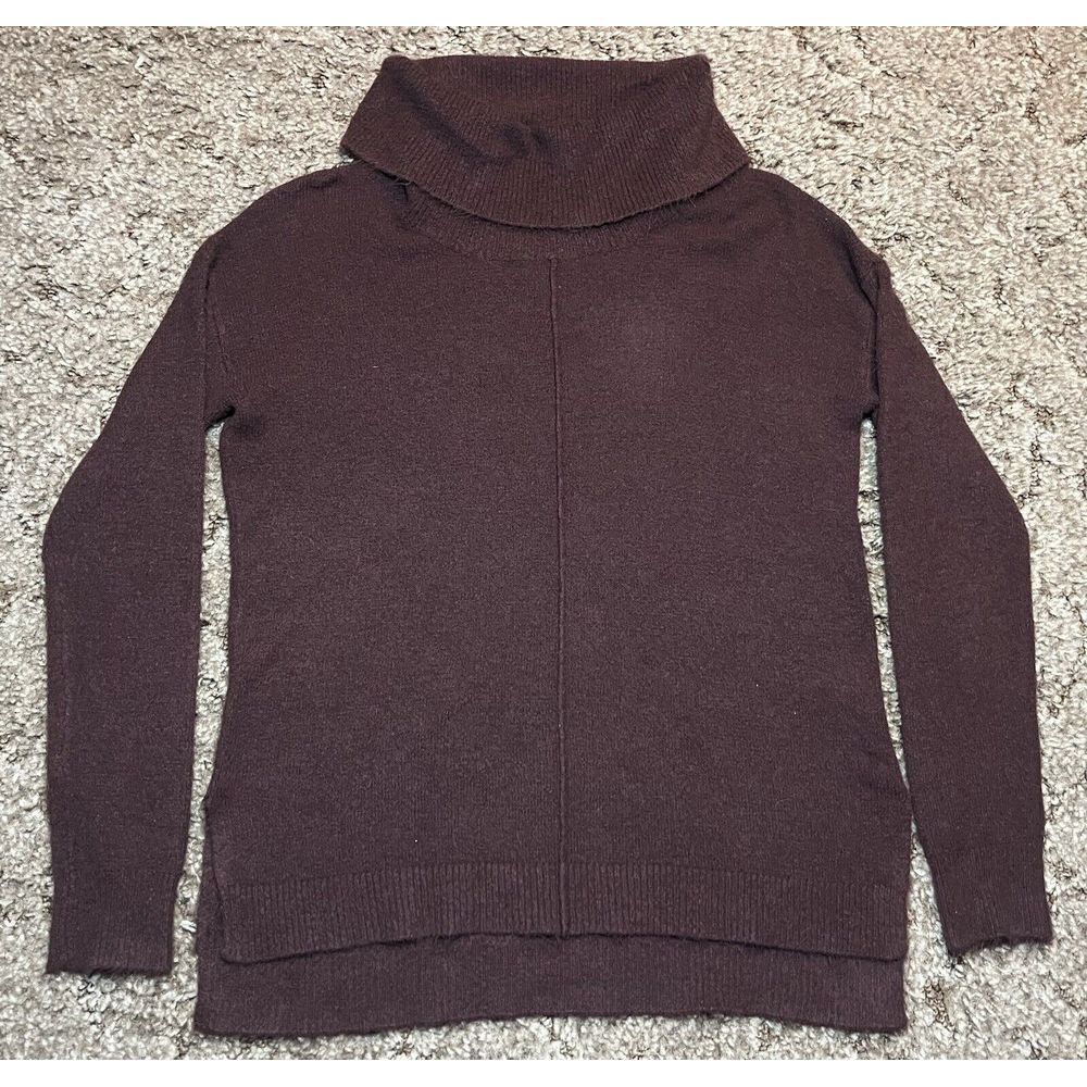 Becool Sweater‎ Womens S Mauve Burgundy Turtle Neck Long Sleeve Casual